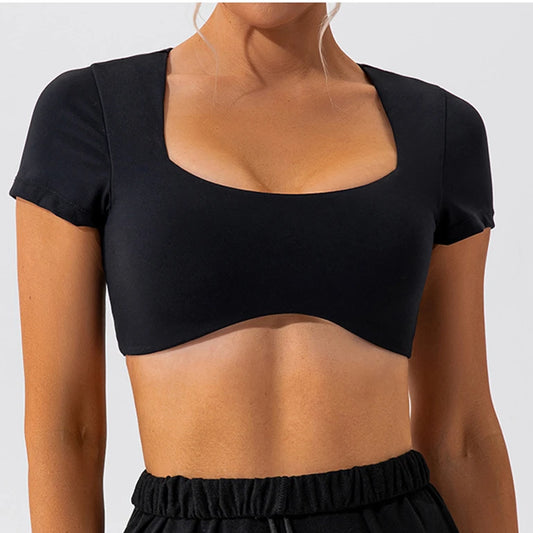 Fitness Bra Short Sleeve