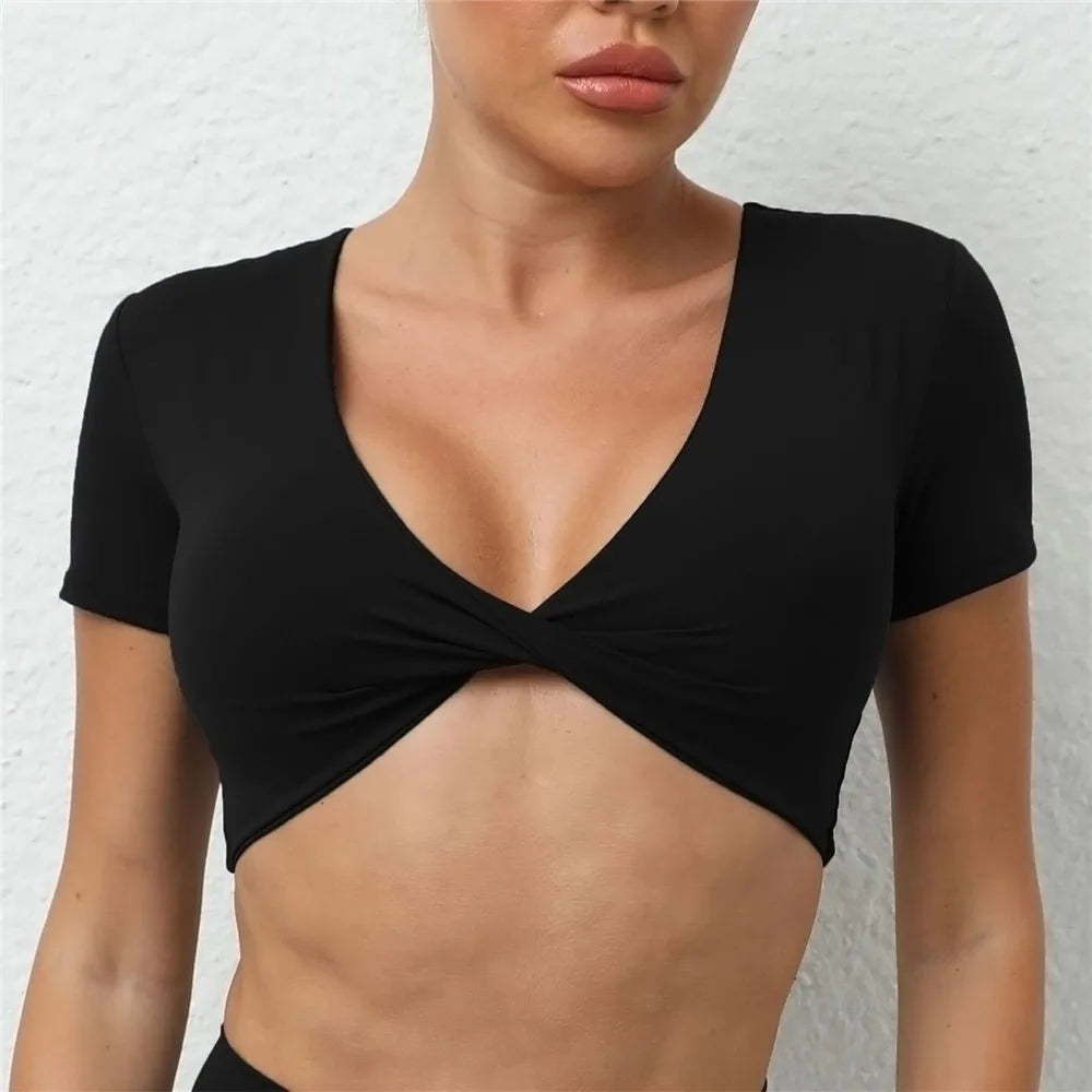 Short Crop Yoga Shirt