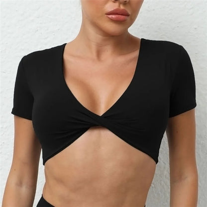 Short Crop Yoga Shirt