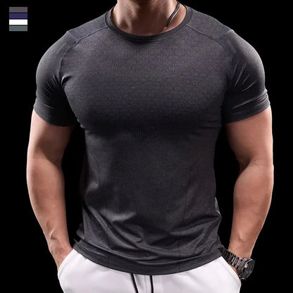 Men Sports Fitness Short-sleeved T-shirt