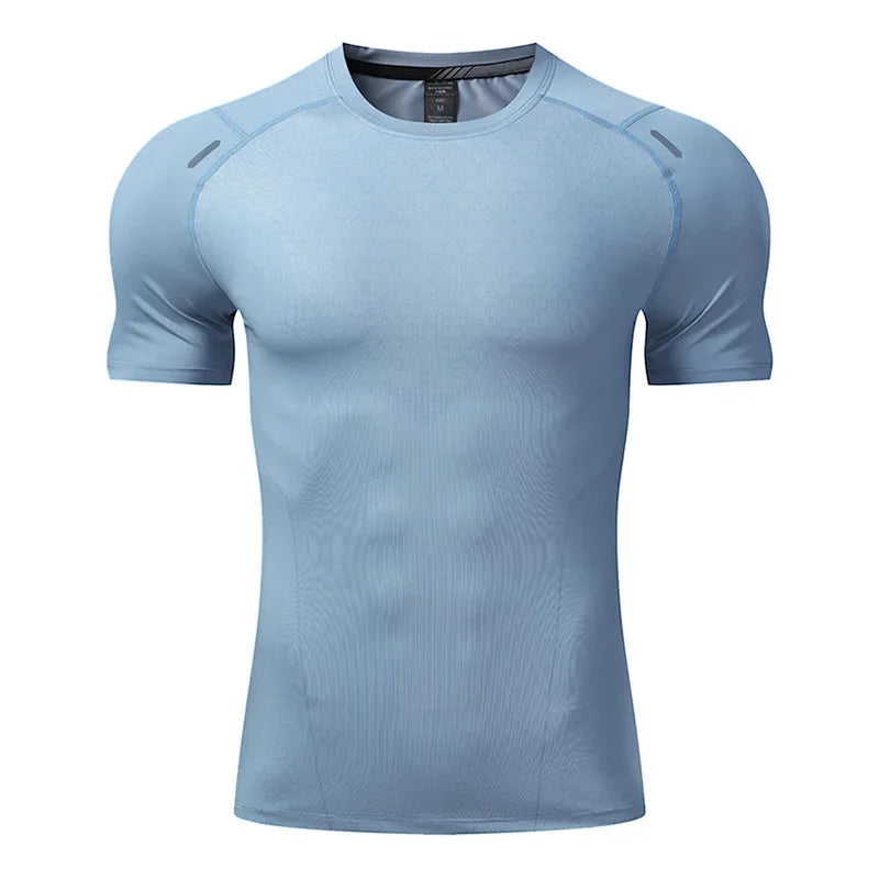 Men Sports Fitness Short-sleeved T-shirt