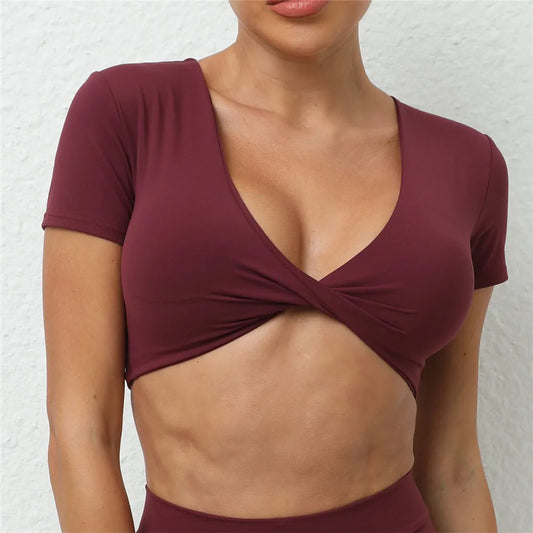 Short Crop Yoga Shirt