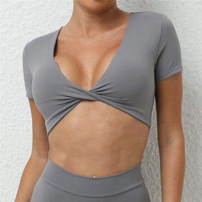 Short Crop Yoga Shirt